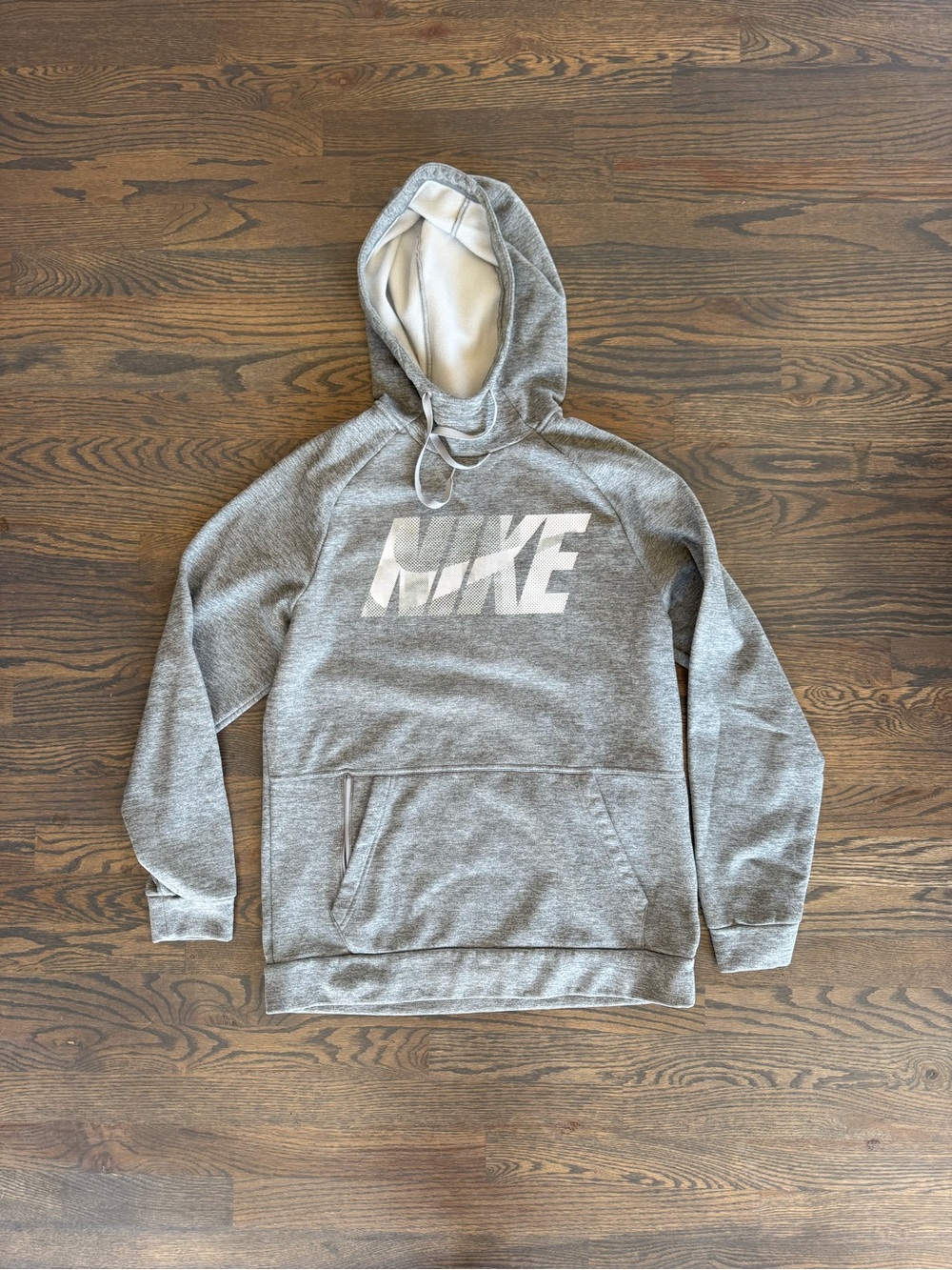 Nike Grey Logo Pullover Hoodie